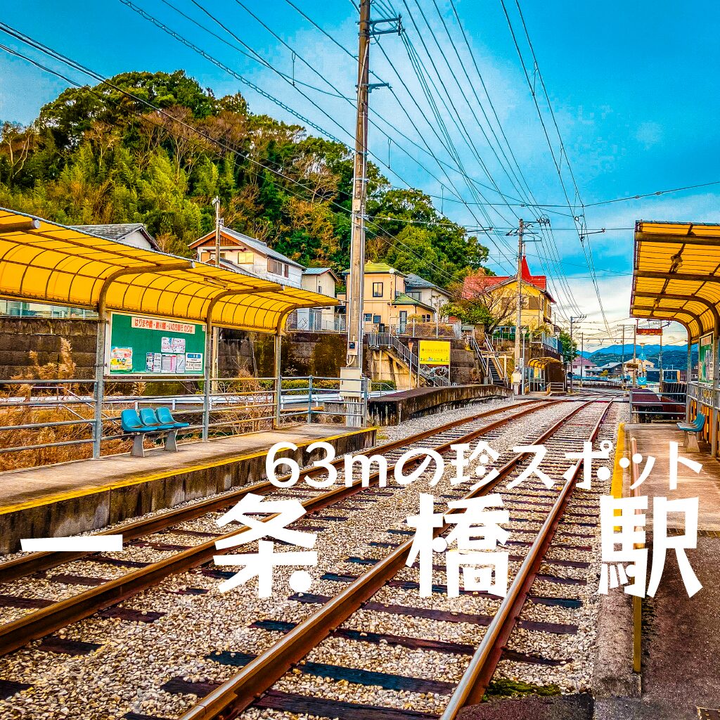 【珍スポット】一条橋駅 -となりの駅が見える！？「日本一短い駅間」-【高知県】