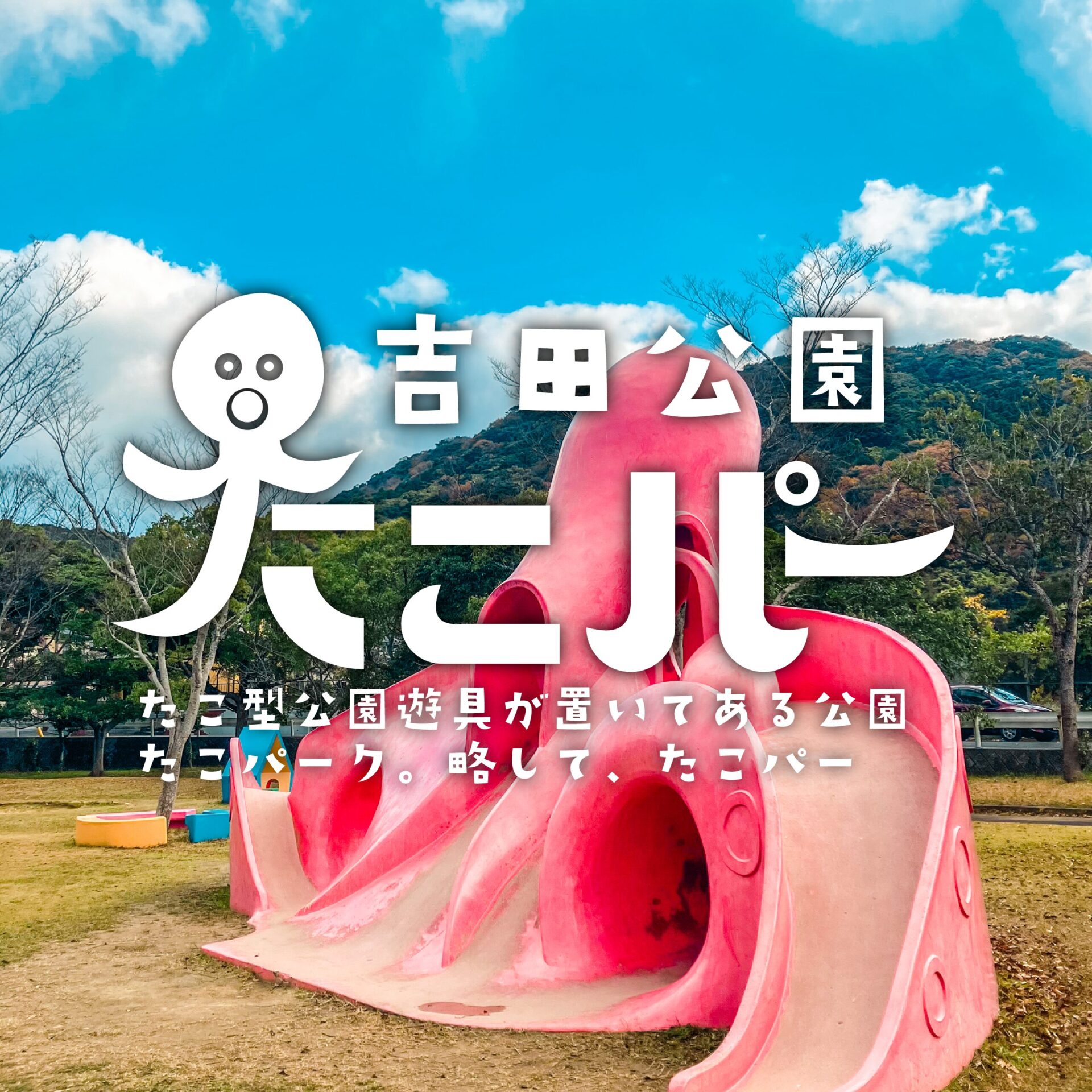 【たこパーNo.2】吉田公園　小倉南区にあるオーソドックスなたこ遊具１【タコの山】