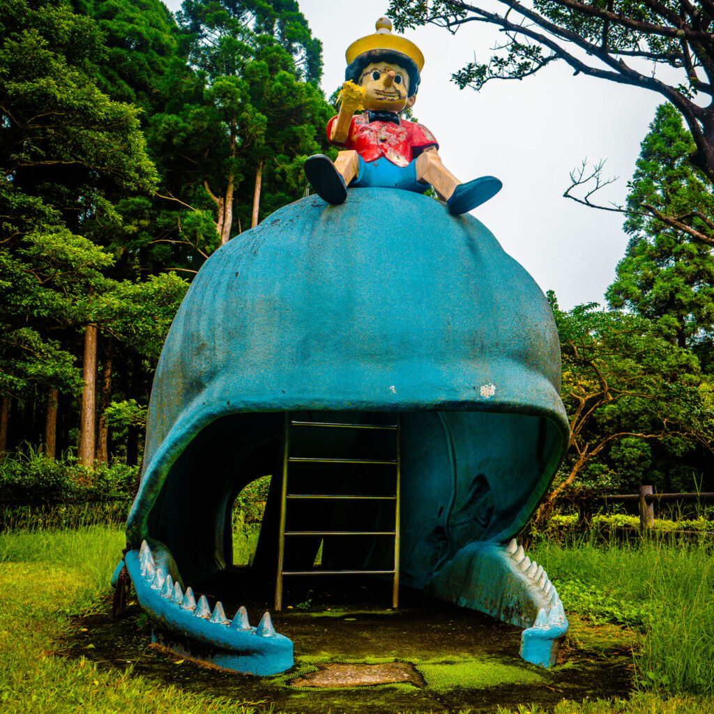 八重山公園のピノキオのすべり台