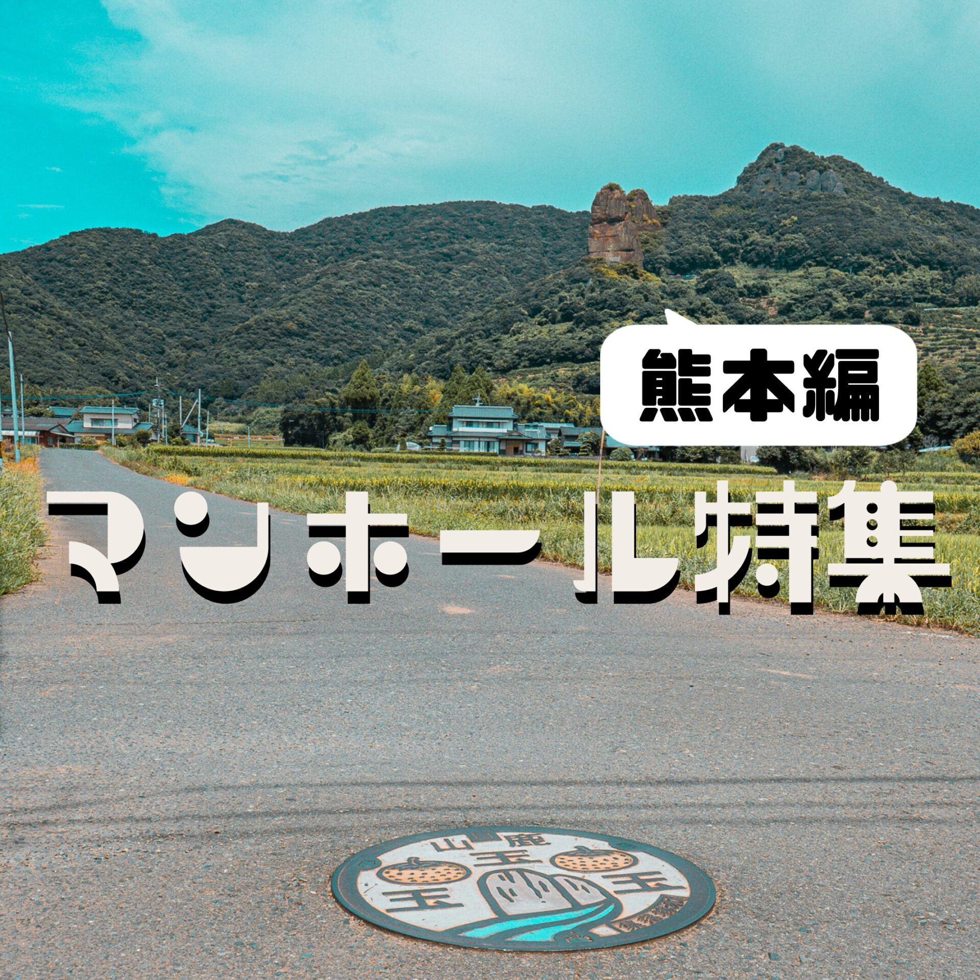 【路上のアート】マンホール in 熊本【第１弾】