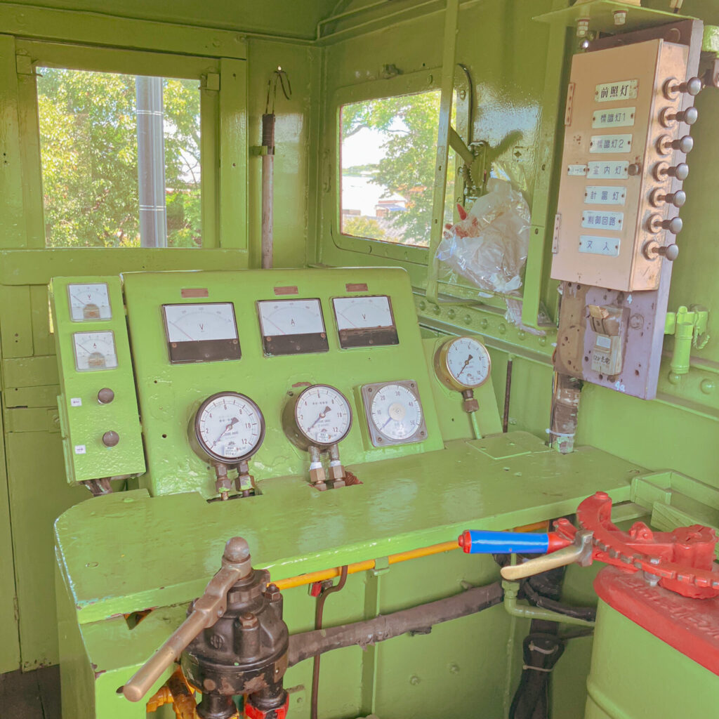 三池炭鉱万田坑の炭鉱電車