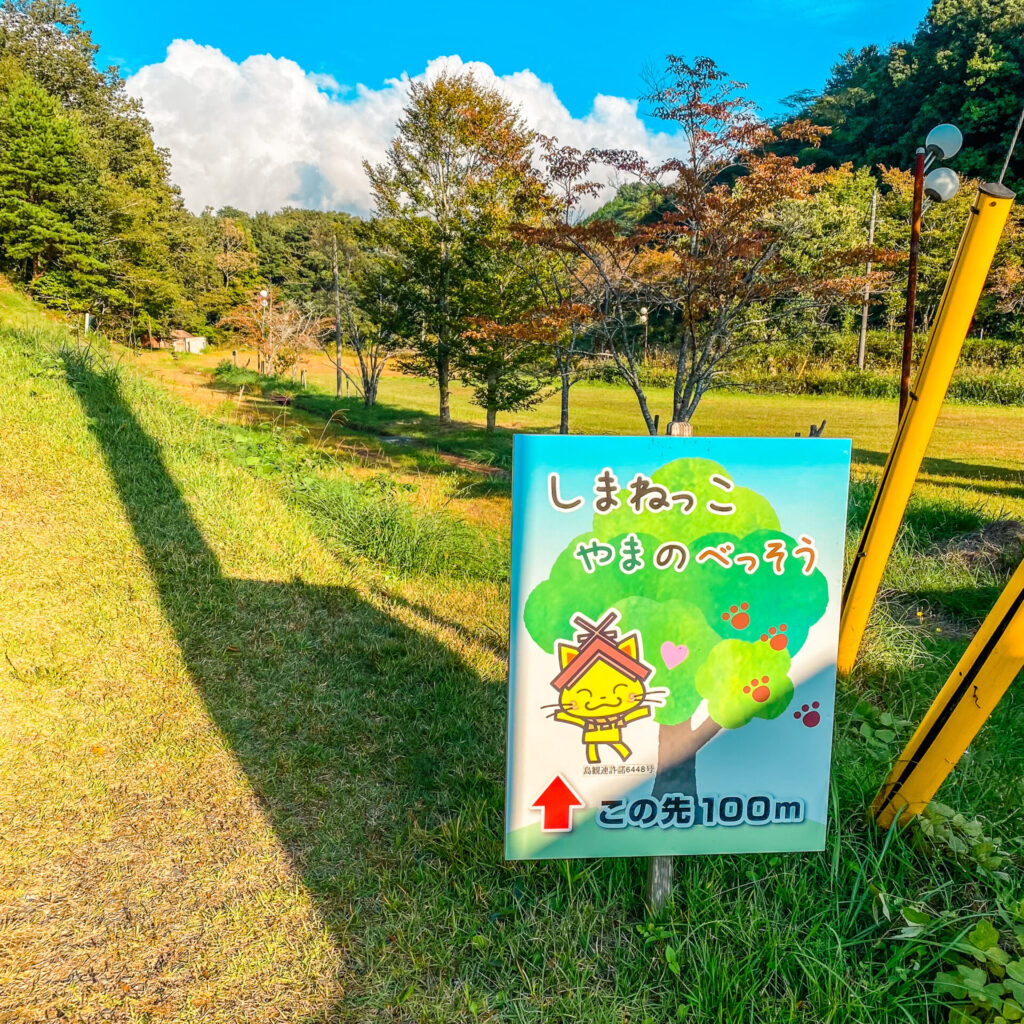 道の駅とんばらにある、しまねっこの山の別荘