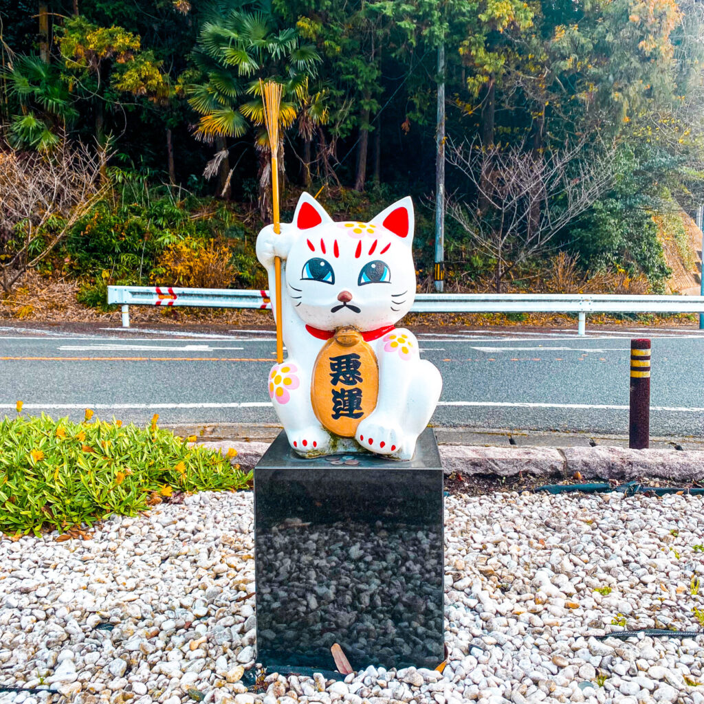 福岡県宮若市の猫塚公園の追い出し猫