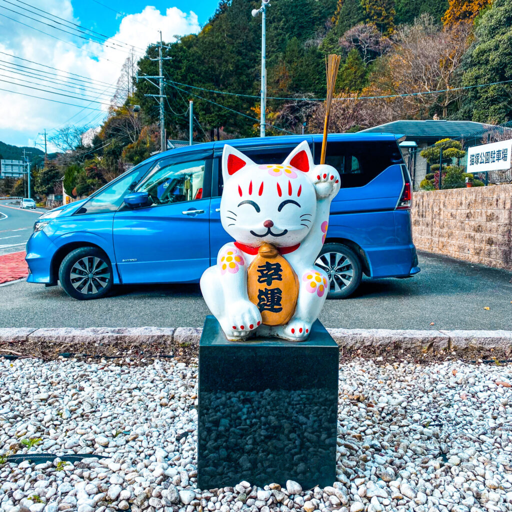 福岡県宮若市の猫塚公園の追い出し猫