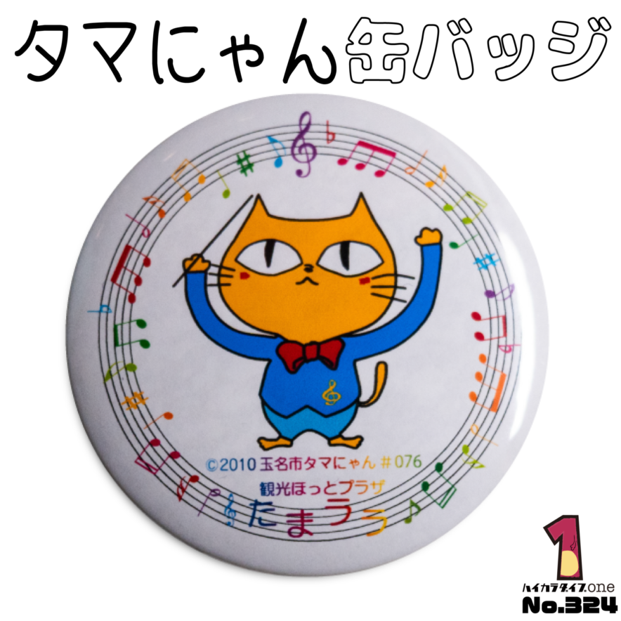 熊本県玉名市のタマにゃん缶バッジ