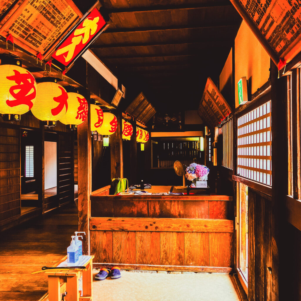 旧金毘羅大芝居金丸座の札場