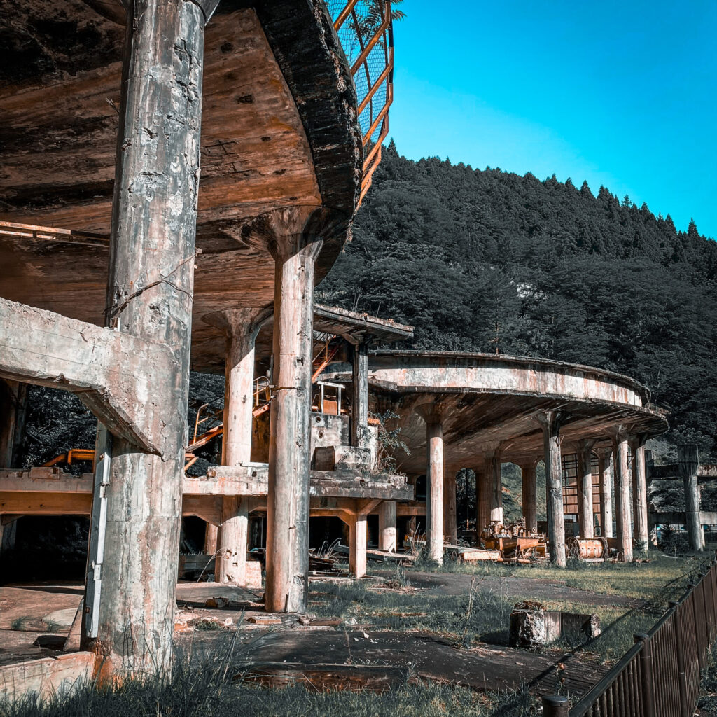 神子畑選鉱場のシックナー