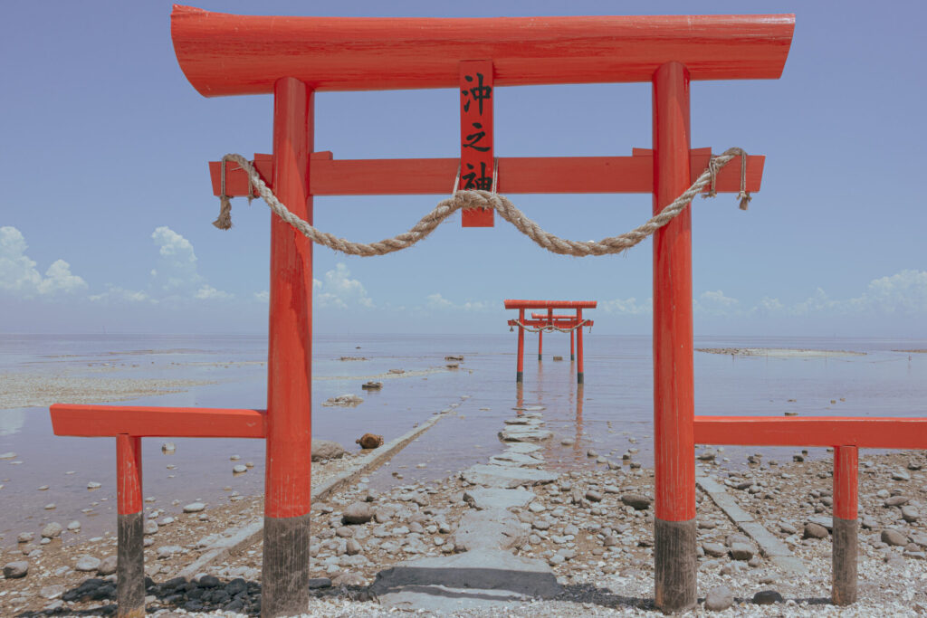 大魚神社の海中鳥居