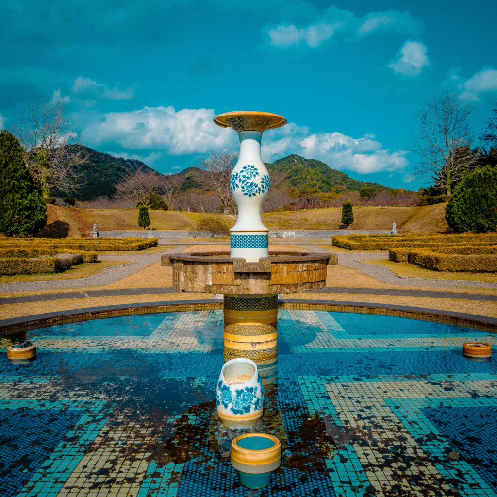 有田町にあるポーセリンパークの噴水