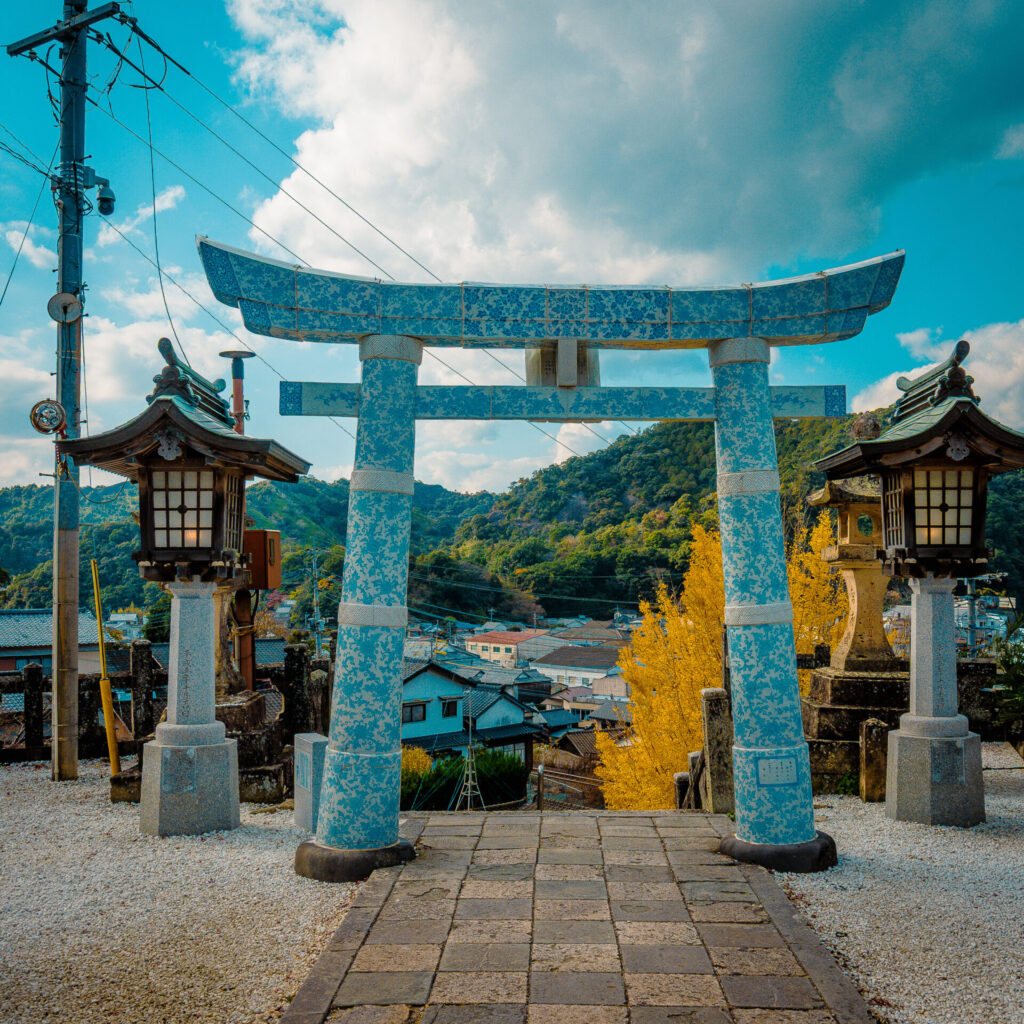 佐賀県にある陶山神社の鳥居