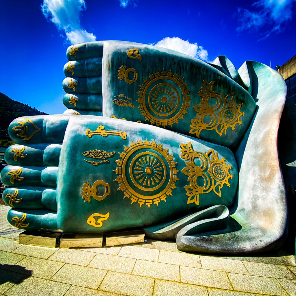 福岡県篠栗町にある南蔵院の涅槃像の足裏