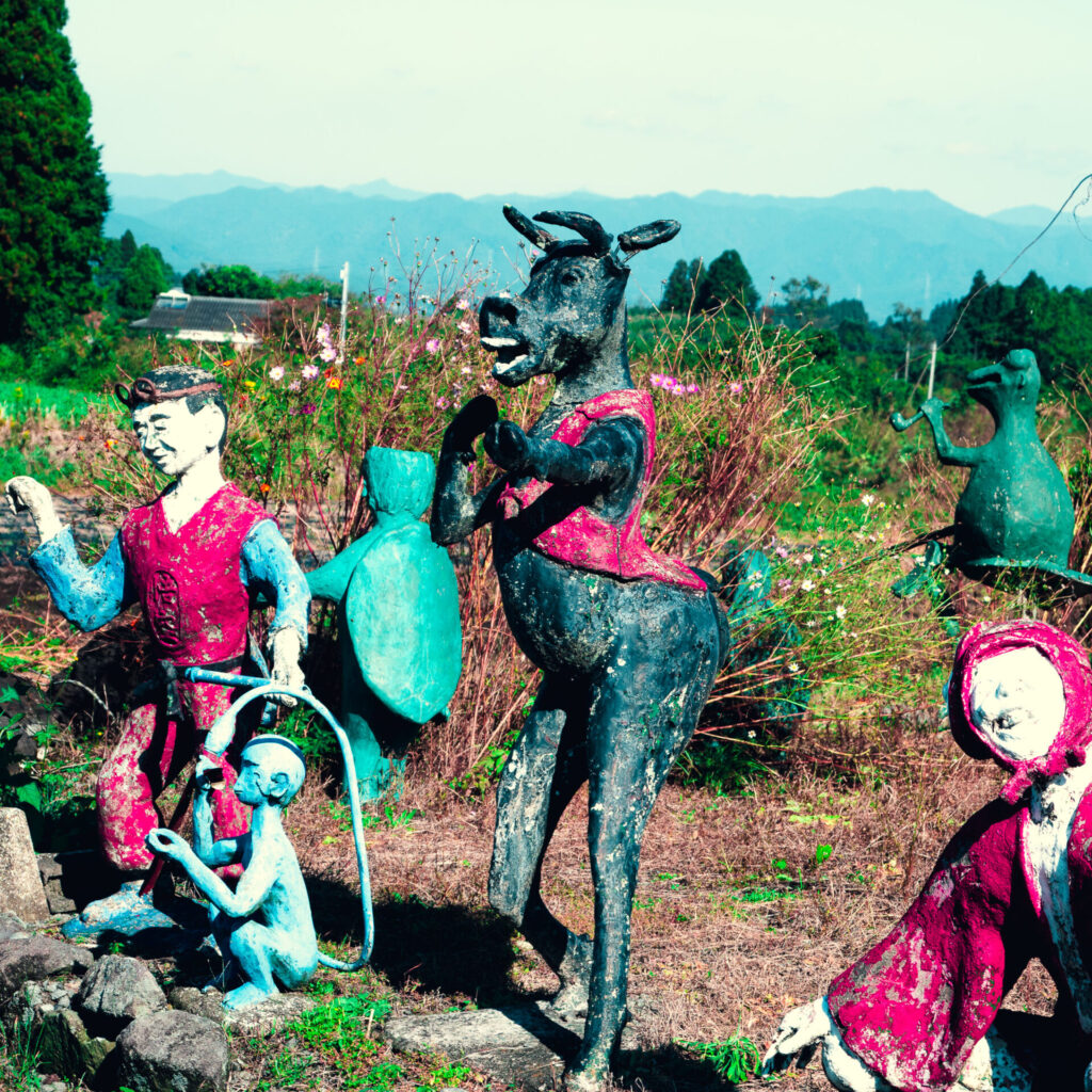 みやまどり苑の像