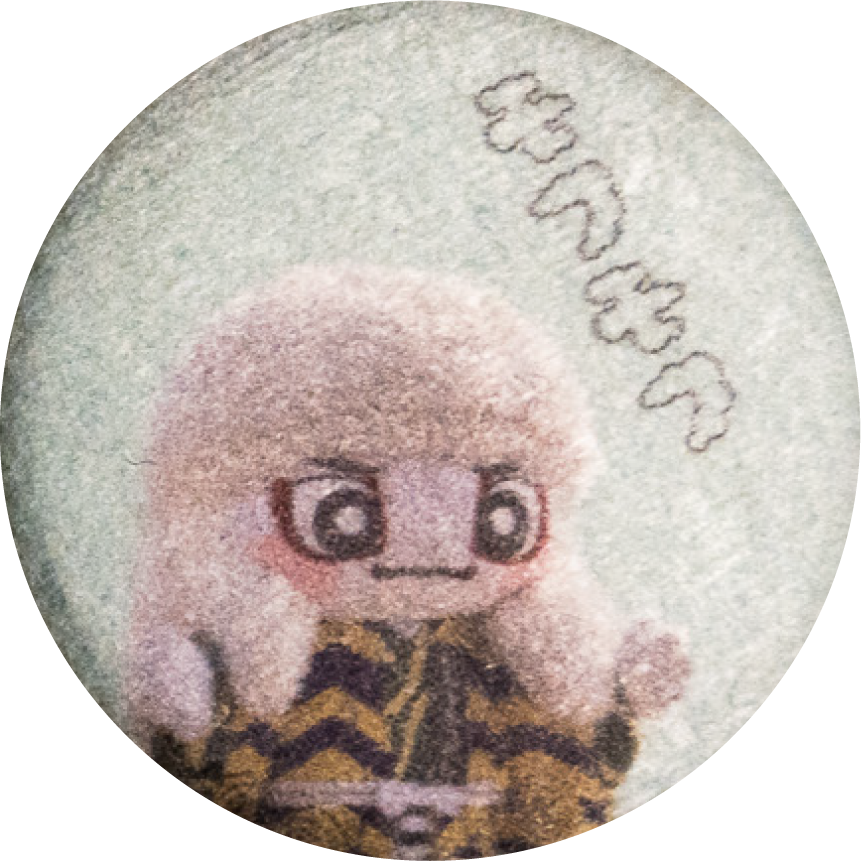 モフモフでんちゅうくん缶バッジ