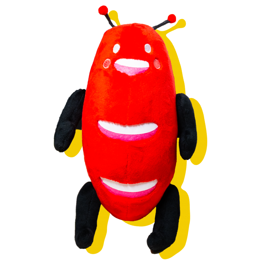 そお星人（ソーセージ型キャラクター）