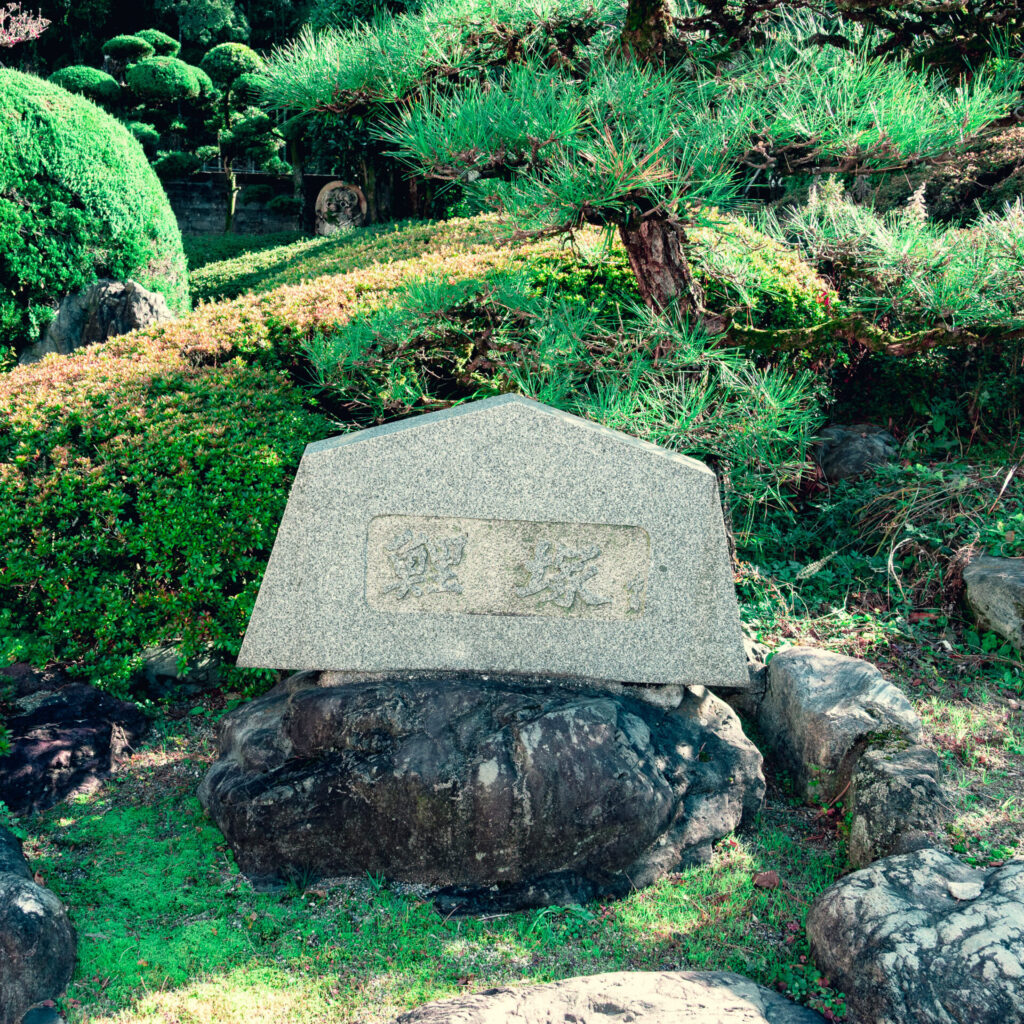 りんりんパークーの鯉塚