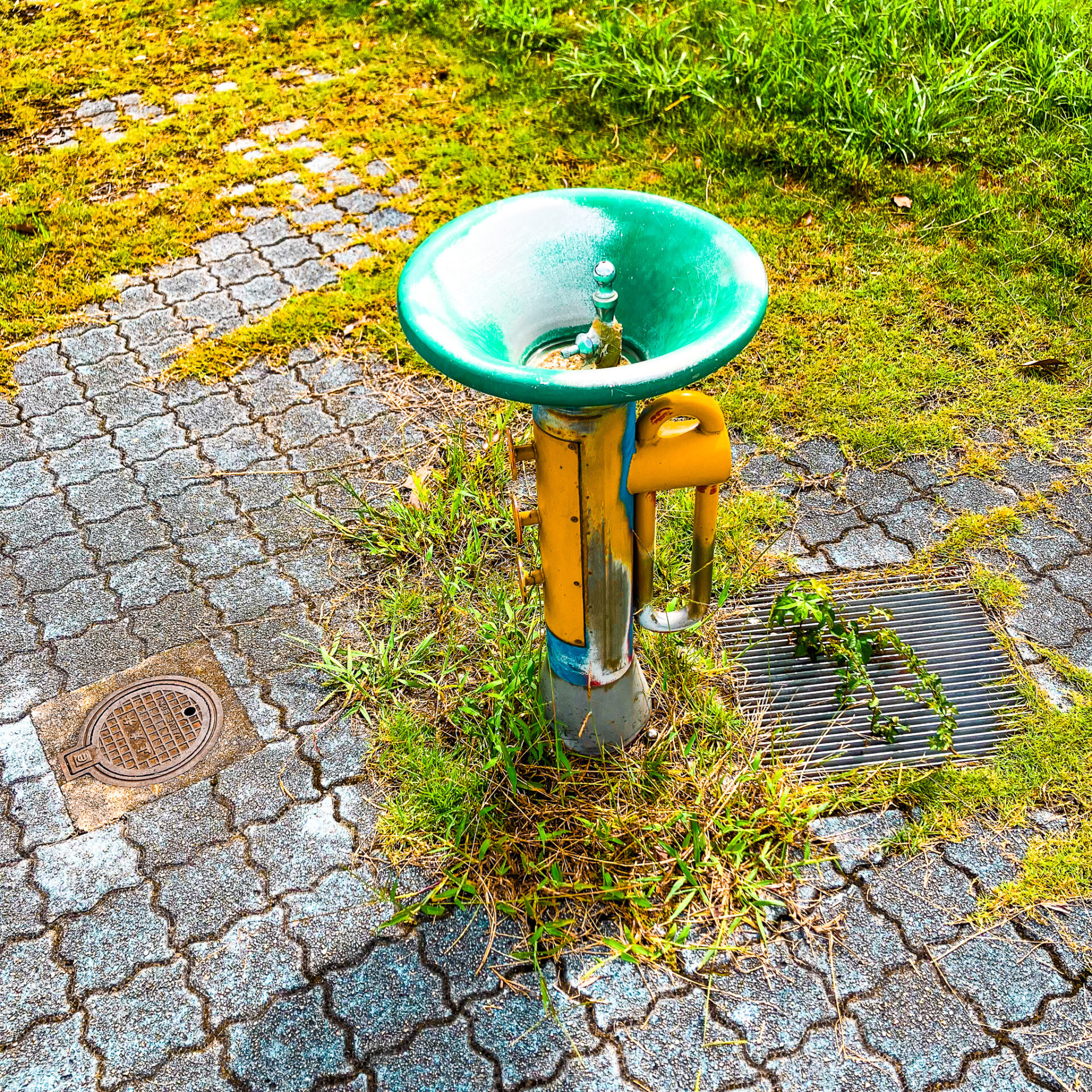 美保関総合運動公園にあるラッパの水飲み場
