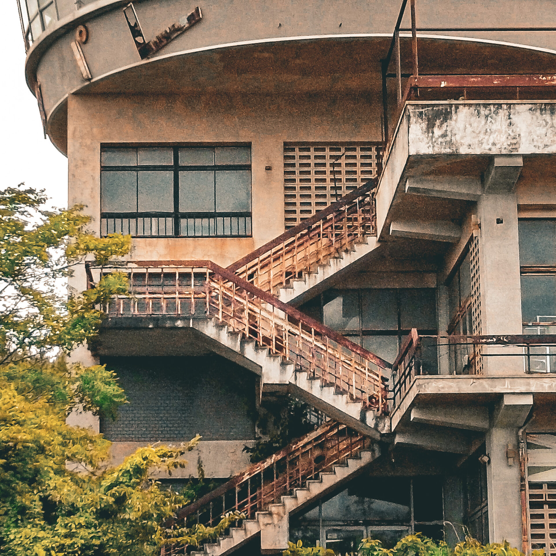 砂丘パレスの階段