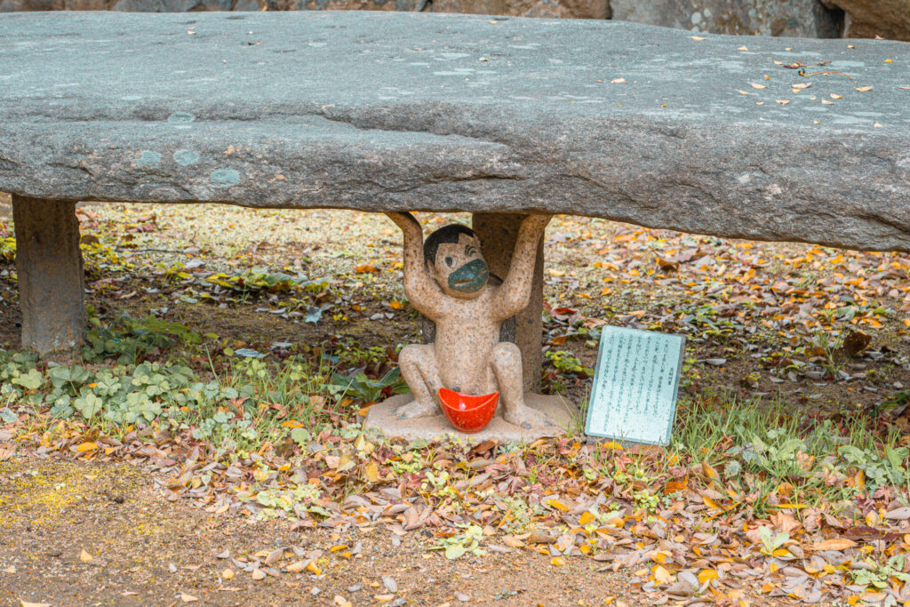 到津八幡神社にいる河童