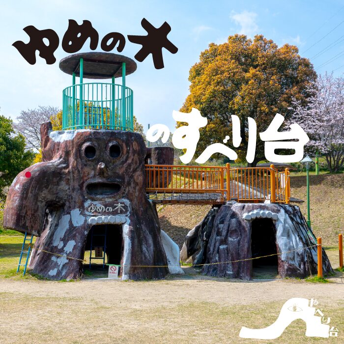 【やべり台】つつじヶ丘農村公園のゆめの木のすべり台【熊本県】