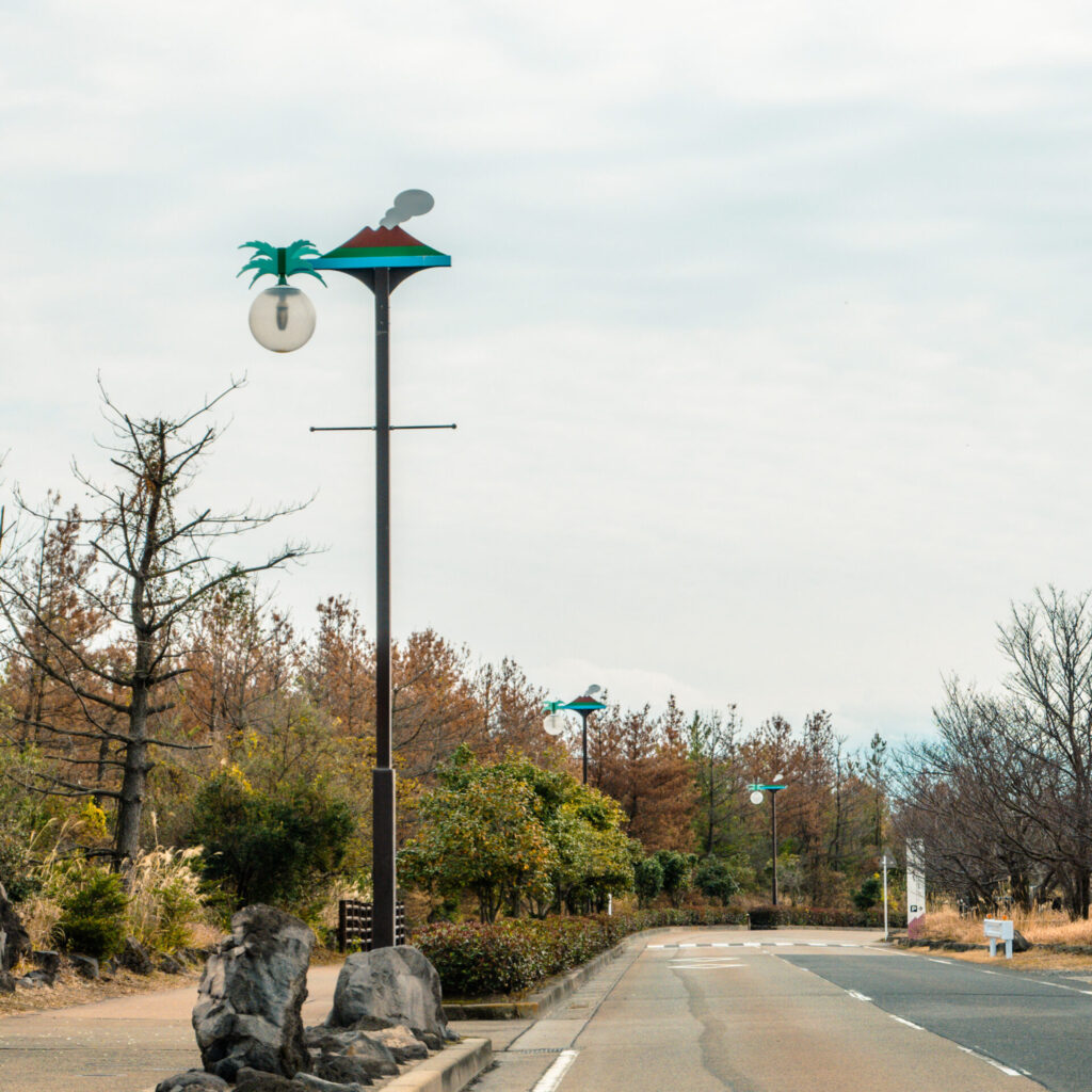 鹿児島県桜島の街灯