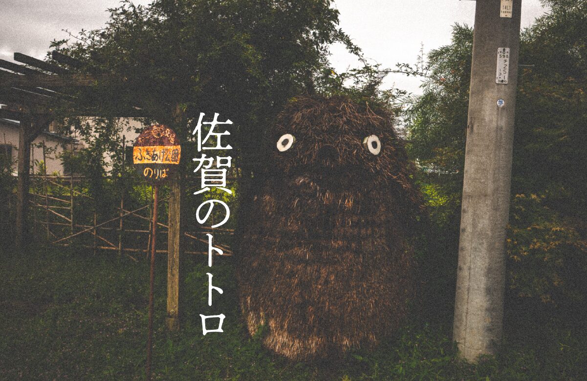 【珍スポット】バス停で待っていたのはガチの守り神!?佐賀県鹿島市に潜む、クオリティが高すぎる「野生のトトロ」